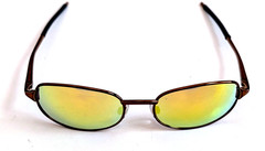 NWT Vintage 90’s Rectangle Metal Designer Sport Sunglasses (S. Brown)