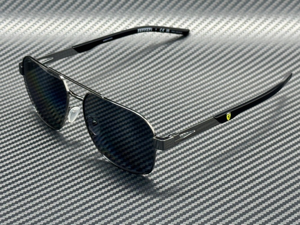 FERRARI FZ5003 104 81 Gunmetal Grey Polarized Men’s 57 mm Sunglasses