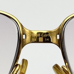 Vintage 1988s Cartier 56-14-135 Maillon Panthere eyeglasses gold Flame japan