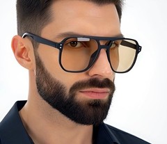 Large Oversized Men Women Orange Lens Aviator Retro 80’s Sunglasses Lentes Gafas