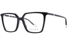 Yalea VYA129 0700 Eyeglasses Women’s Shiny Black Full Rim Square Shape 53mm