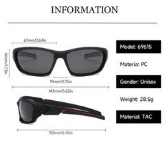 Terminator Polarized Outdoor Sunglasses for Adults Sporty Cycling Performance