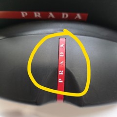 Prada Sunglasses Black Shield Visor Wrap Cycling Ski PS04WS SPS 04W DG0-06F