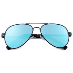 Polarized Small Aviator Sunglasses for Women Men Classic Metal Frame Mirrored…