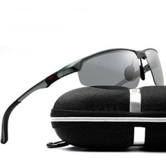 Aluminum HD Polarized Photochromic Sunglasses Men Driving Eyewear Sports Glasses
