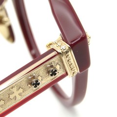 CHROME HEARTS Glasses Frame DINGALONGLINGLONG Made in Japan BOR Bordeaux Gold 6