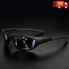 Polarized Sports Sunglasses for Men Wrap Around UV Protection Cycling Outdoor