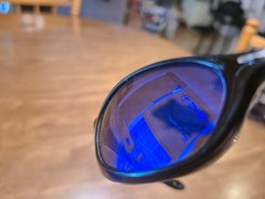 OAKLEY XS FIVE SUNGLASSES KDIS/YOUTH BLACK W/ BLUE IRIDIUM LENSES AUTHENTIC
