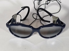 Vintage 80s Bollé Glacier Sunglasses Nylon Frame Japan Blue Ski Glasses