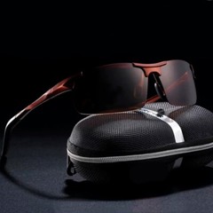 Aluminum HD Polarized Photochromic Sunglasses Men Sports Driving UV400 Glasses