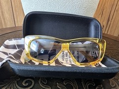 Brain Dead Sunglasses Post Modern Primitive Eye Protection Amber/Black Kopelman