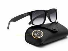 Ray-Ban Justin RB4165 Mens Sunglasses 54mm Matte Black Gray Gradient UV400