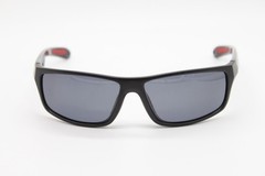 NEW CHAMPION CU8016 C01 BLACK RED POLARIZED AUTHENTIC SUNGLASSES 59-14