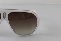 Carrera Speedway White Gold Sunglasses Sport Racing Designer Retro UV Protect