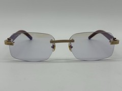 PREMIERE C DE CARTIER BURGUNDY WOOD SUNGLASSES CT0286O NEW 100% GENUINE ~$3575