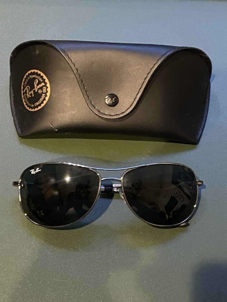 Ray-Ban RB3519 Polarized Sunglasses Men’s 59mm Polished Gunmetal Black 004-71