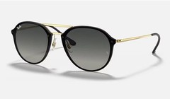 Ray-Ban RB4292N Unisex-Adult Blaze Doublebridge Sunglasses – Black / Grey