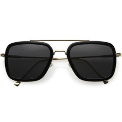 Men Sunglasses Vintage Tony Stark Cosplay Glasses Urban Fashion Street Eyewear
