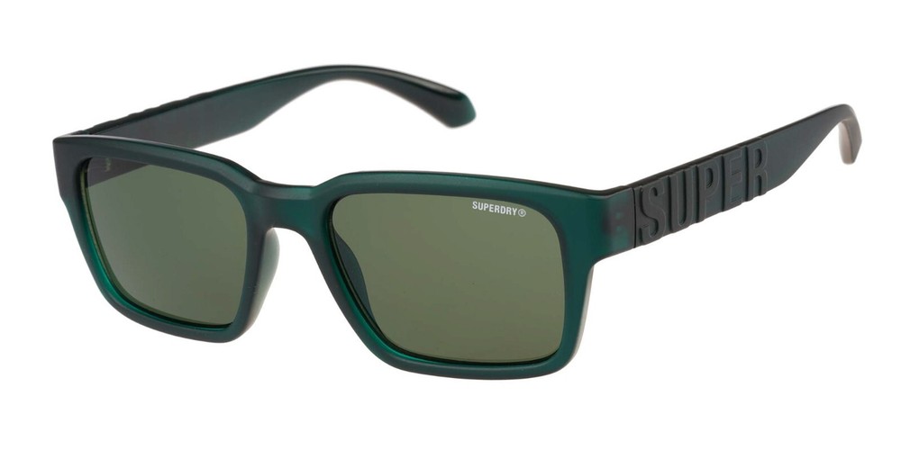 Superdry Sunglasses Men’s SDS-5040 154 Matte Crystal Forest Green/green