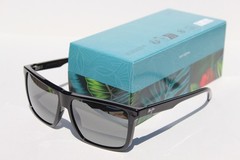 MAUI JIM Mamalu Bay POLARIZED Sunglasses 610-02 Gloss Black/Neutral Grey NEW