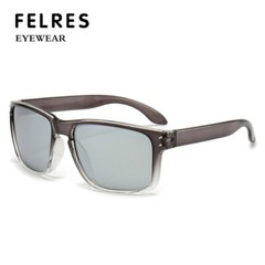 FELRES Men Women TR90 Polarized Sport Sunglasses Square Cycling Fishing Glasses