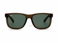 Ray-Ban RB4165 Justin Classic Sunglasses Matte Opal Grey Green Lens 54-16 UV400