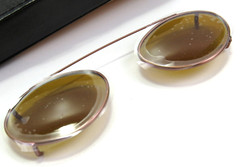 Sun Clips Bronze/Brown Lens Ellipse 44mm Clip-On Sunglasses, Hilco Leader