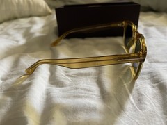 Tom Ford Men’s Dax 50 mm Light Crystal Yellow Sunglasses FT0751-39N-50 NWT RARE!