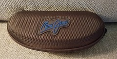 Maui Jim Men’s Square Brown Sunglasses w/ Case & Floral Pouch