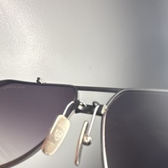 DITA KUDRU Men’s Aviator Sunglasses Black Metal Frame Gray Gradient Lenses