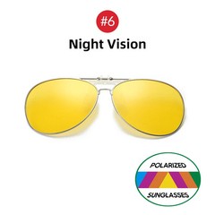 Polarized Flip Up Clip On Sunglasses UV400 Driving Pilot Glasses