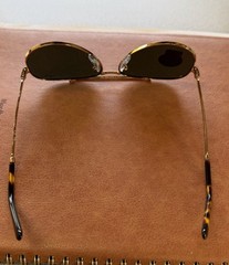 Ray-Ban RB3625 New Aviator 9196/31 Gold G-15 Sunglasses 58-14 Authentic
