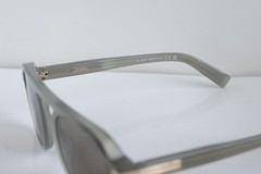 ZEGNA Round SUNGLASSES 51mm EZ 0241 Gray/Tan mirrored solid Made in Italy $465