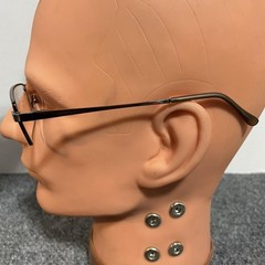 GM Fission 003 Eyeglass Frames 54-17-140 Gunmetal Metal Rectangular Unisex