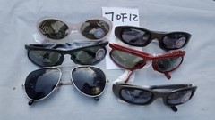 RETRO Sunglass LOTS OF 6 EACH Assorted Styles Frames Lenses Colors
