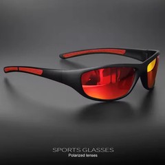 Polarized Sports Sunglasses for Men Wrap Around UV Protection Cycling Outdoor