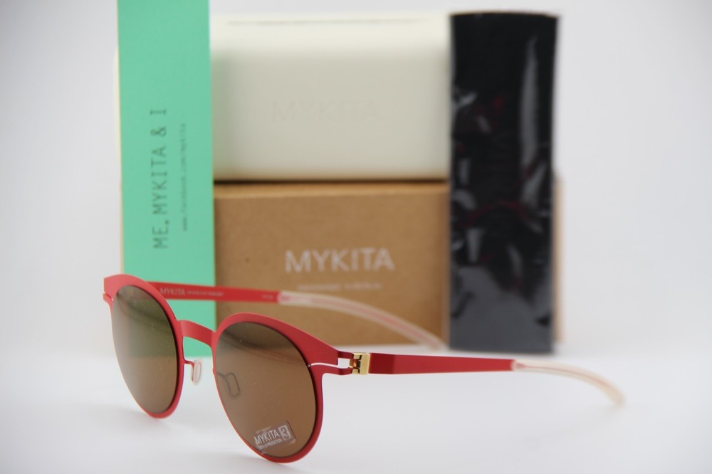 NEW MYKITA 3 DECADES SUN MARLENE COL 153 RED CLEAR AUTHENTIC SUNGLASSES 51-23 K1