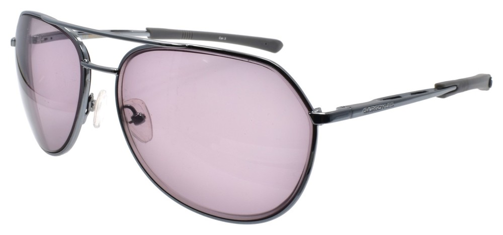 Gargoyles Victor GUN Sunglasses Shiny Gunmetal Aviator FRAME ONLY NO LENSES
