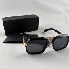 Cazal Sunglasses Black Crystal & Gold Frame Black Lens Men’s Women’s Eyewear
