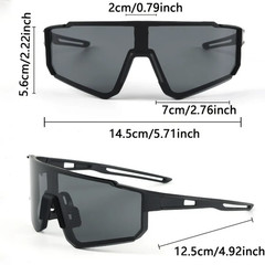 1pc Men Large Frame Fashion Glasses Lightweight Casual UV Style Wear – NEW