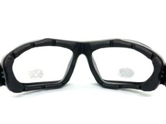 Men’s MOTORCYCLE Riding Padded Safety Protective SUN GLASSES GOGGLES Clear Lens