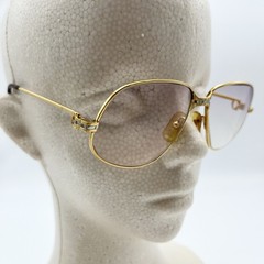 Vintage 1988s Cartier 56-14-135 Maillon Panthere eyeglasses gold Flame japan