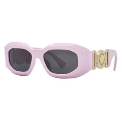 Versace Dark Grey Irregular Men’s Sunglasses VE4425U 544087 53 VE4425U 544087 53