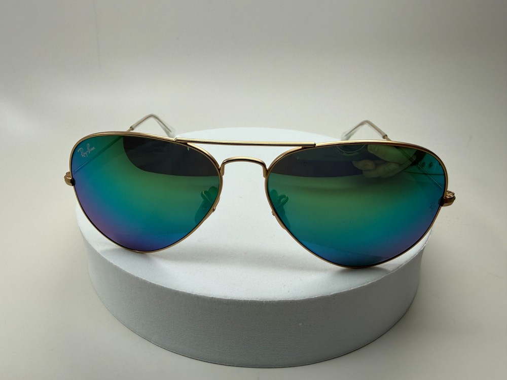 Ray-Ban RB3025 color 112/19 Arista Matte Gold with Green Mirror Flash lens *NEW*