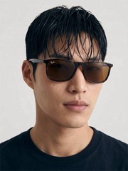 RAY-BAN SUNGLASSES RB2216 902/33 HAVANA FRAME BROWN LENS 61mm
