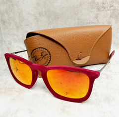 Ray-Ban Red Velvet Sunglasses FRAME ONLY – Chris RB4187 6078/6Q 54-18-145 Italy