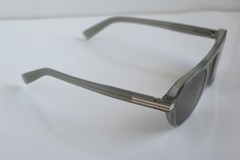 ZEGNA Round SUNGLASSES 51mm EZ 0241 Gray/Tan mirrored solid Made in Italy $465