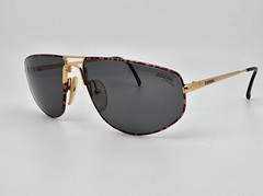 Carrera 5536 43 Gold Tortoise Frame Grey Lens Aviator Sunglasses Austria 61mm