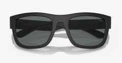 PRADA LINEA ROSSA PS 01ZS DG002G Black Rub Dk Grey Polarized 53 Men’s Sunglasses
