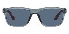 New Emporio Armani Man Sunglasses EK4002 507280 Shiny Transparent Blue 48mm
